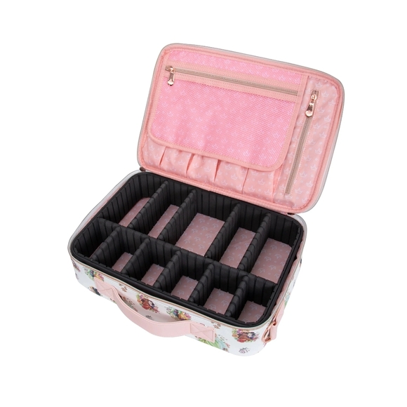 Impressions Vanity White Cosmetic Bag with Princess Design - Picture 3 of 5